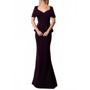 NEW ALEXANDER BY DAYMOR daymor 1578 dress in aubergine